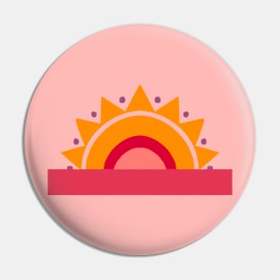 Retro sunset Pin