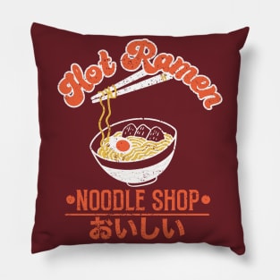 Hot Ramen Noodle Shop Pillow