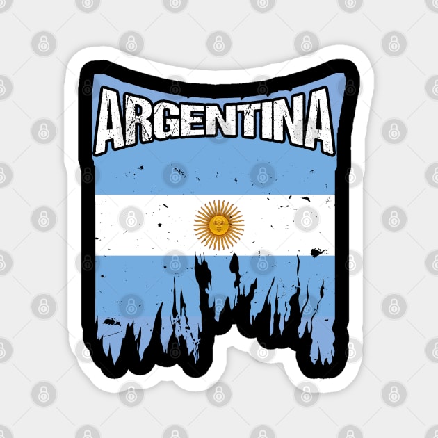 Argentina Flag Magnet by TShirtWaffle1