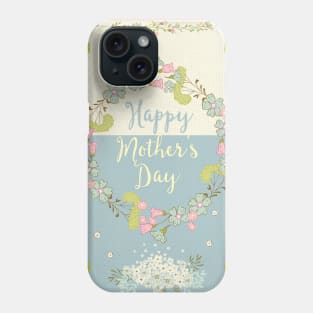 Happy Mother's Day 2021 - Cute Floral Greetings Card for Mother - Whimsical Art Phone Case