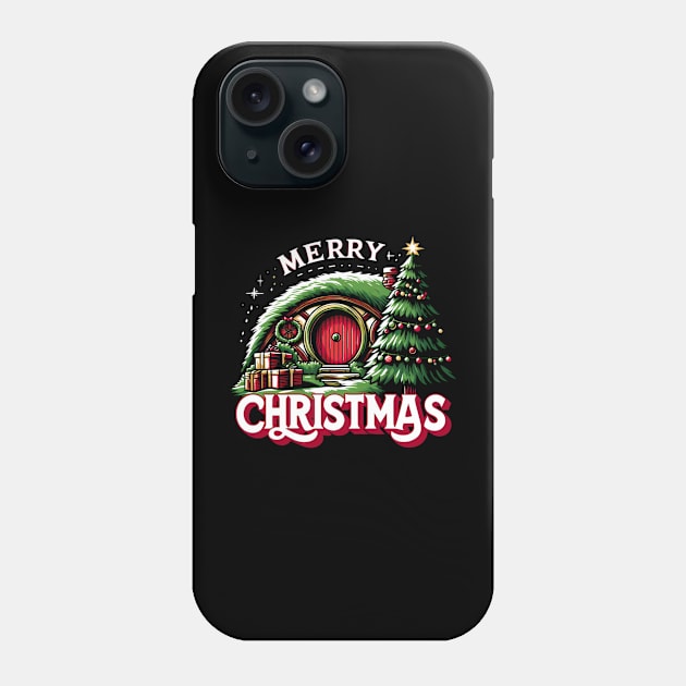 Merry Christmas - Enchanted Circular Door - Fantasy Christmas Phone Case by Fenay-Designs