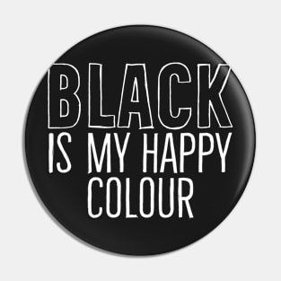 black is my happy color Pin