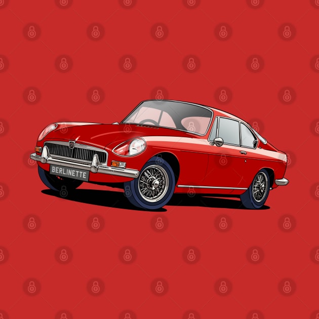 MGB Berlinette Coupe in Red by Webazoot