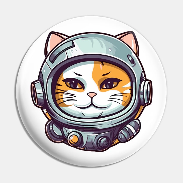 Space Cat Pin by Purrestrialco