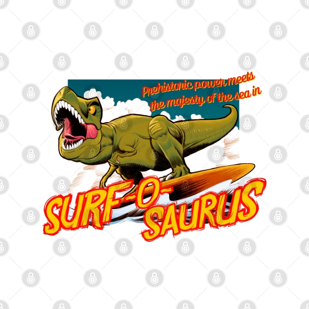 Surfosaurus rex by Ildegran-tees