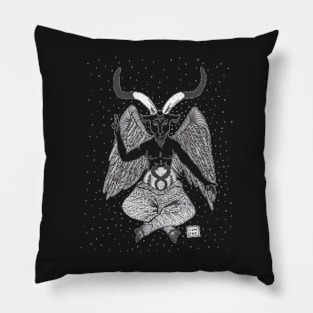 Baphomet Art Sketch Style Pillow