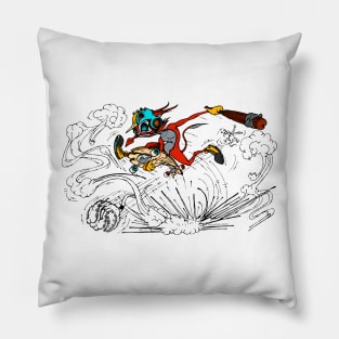 skater fox attack 2 Pillow