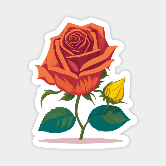 Cute Rose Magnet by SpriteGuy95