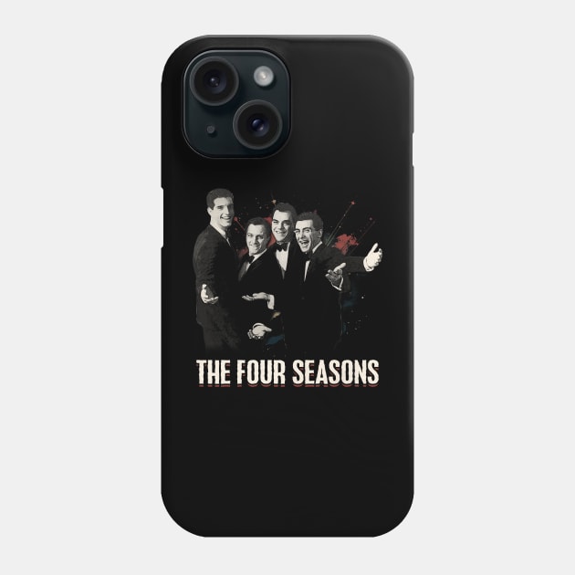 Classic Rock 'n' Roll with The Four Phone Case by Mythiana