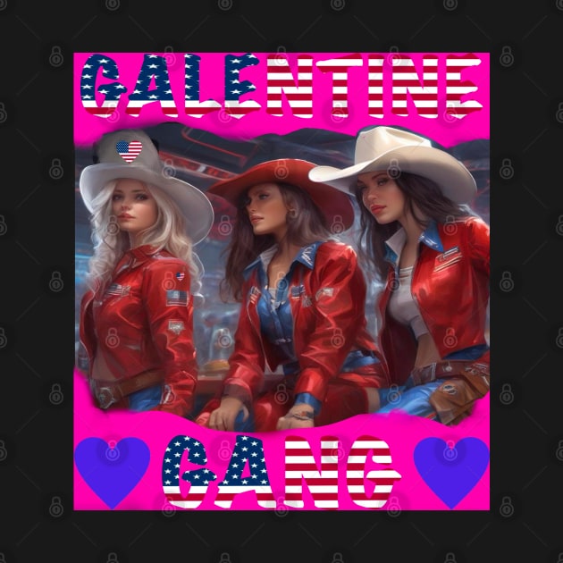 Galentines gang American party girls by sailorsam1805