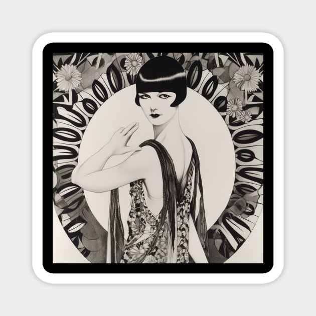 Louise Brooks Magnet by ComicsFactory
