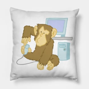 Asplenia Studios Academic Chimps: The Code Monkey Pillow