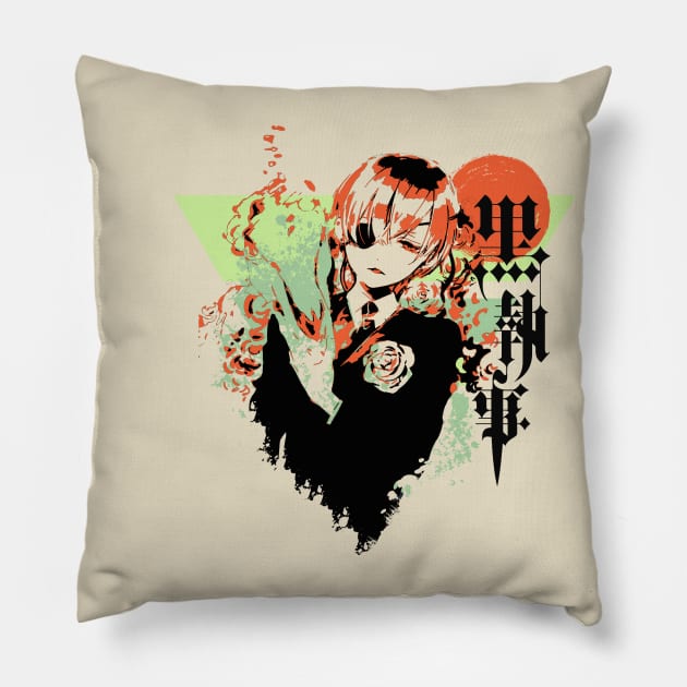 Ciel phantomhive ||Black butler Pillow by nataly_owl