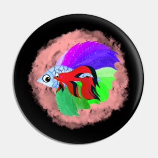 Beautiful Betta Fish Pin