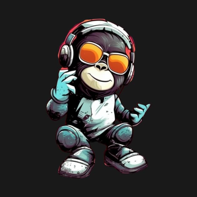 Crazy Cool Monkey by NedisDesign