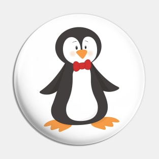 Cute Penguin, Little Penguin, Penguin With Bow Tie Pin