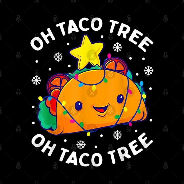Oh Taco Tree Christmas Cute Xmas Mexican Food Lover Gift by little.tunny