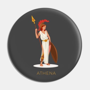 Athena Greek Mythology Pin