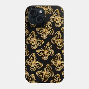 Butterfly Gold Phone Case