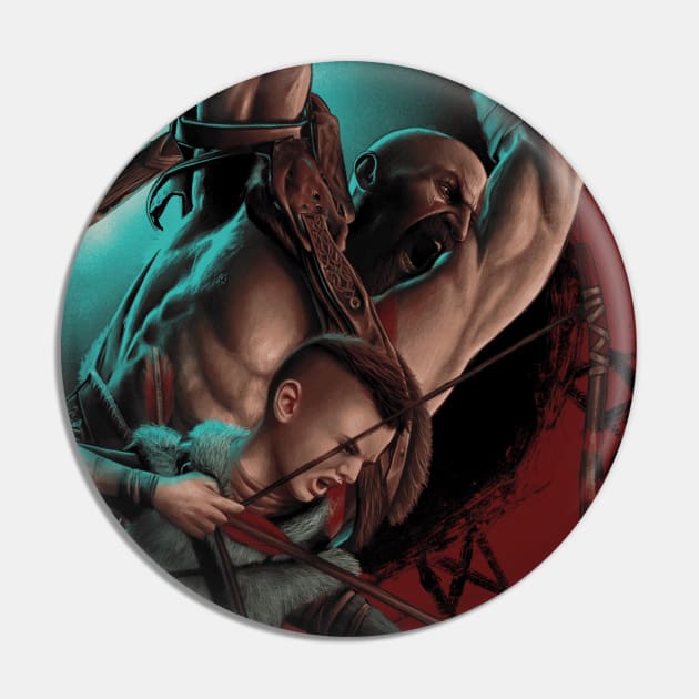 God of War: Spartan Rage Pin by AlbertColladoArt