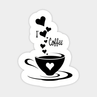 Coffee professional Art Design for l Love coffee Magnet