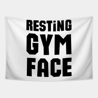 Resting Gym Face Tapestry