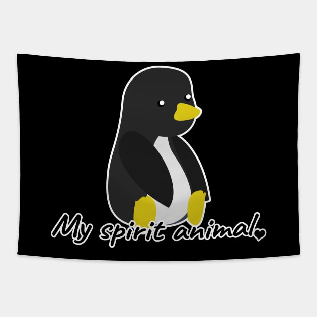 My spirit animal is a penguin Tapestry by LunaMay