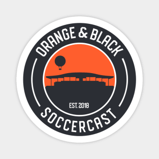 Orange & Black SoccerCast Magnet