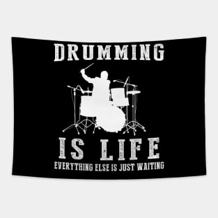 Drumming is Life: Where Waiting Finds Its Rhythm! Tapestry