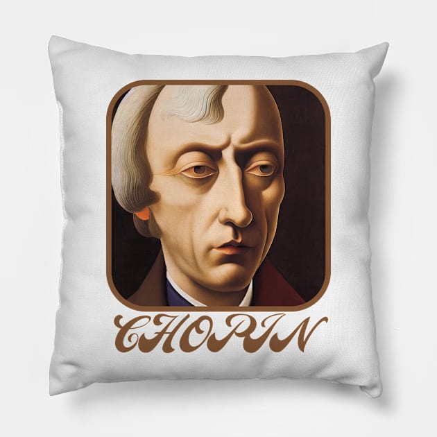 FREDERIC CHOPIN Pillow by Cryptilian