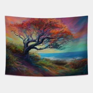 Creepy tree Tapestry