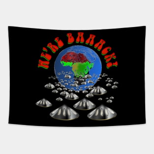 Juneteenth Back to Africa UFO Fleet Tapestry