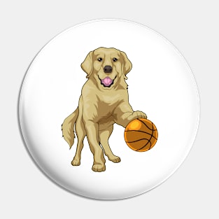 Golden Retriever Basketball player Basketball Pin