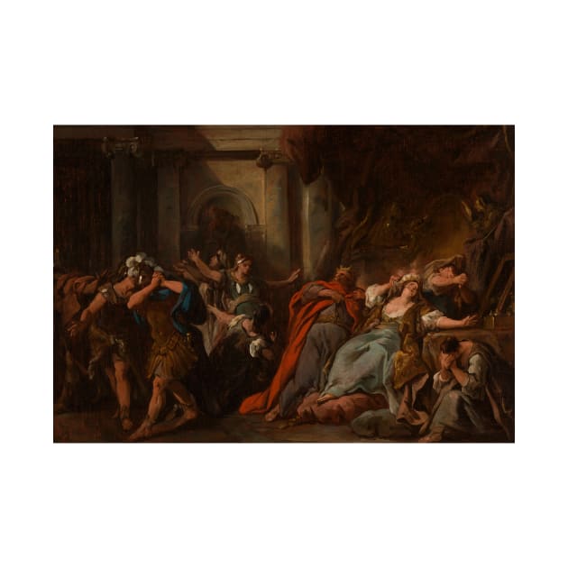 Creuse Consumee par la Robe Empoisonnee by Jean-Francois de Troy by Classic Art Stall