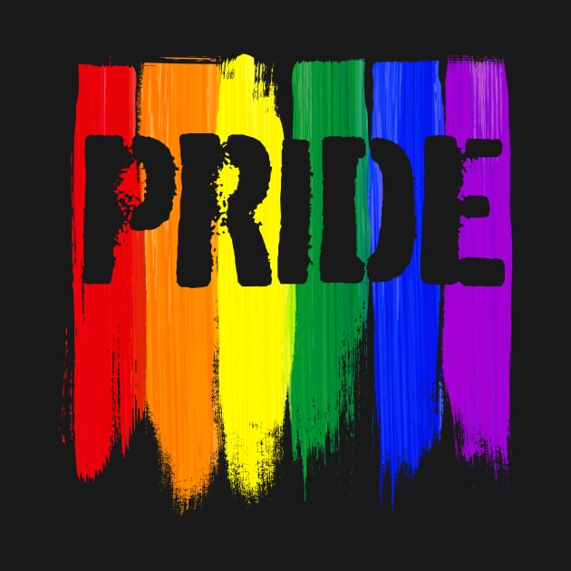 LGBTQ Pride Brush Strokes by wheedesign