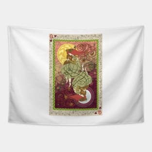 sleeping princess playing card Tapestry