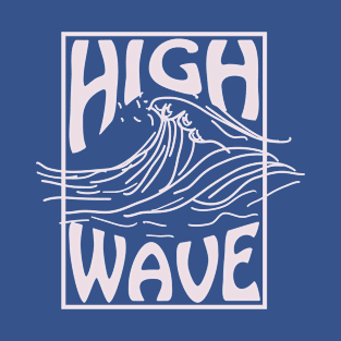 summer beach High Wave Typography T-Shirt