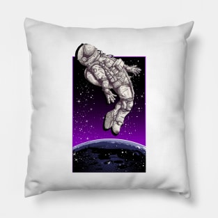 Astronaut's Freedom in Space Pillow