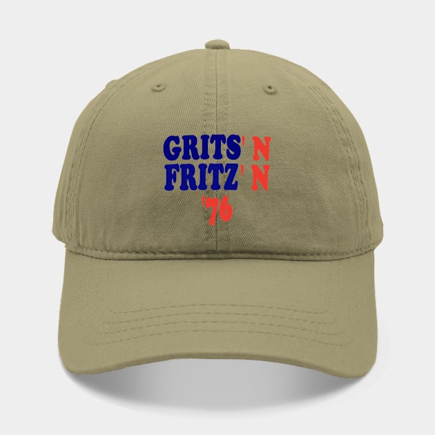 Discover Grits N Fritz - Jimmy Carter And Walter Mondale Campaign Button - Jimmy Carter - Hat