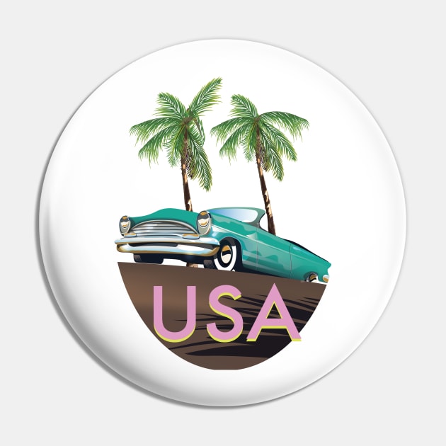 USA Tropical Pin by nickemporium1