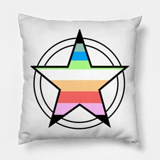 Queer Pride Pentacle Pillow