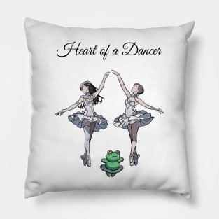 Heart of A Danger - Frog Ballerina Pillow