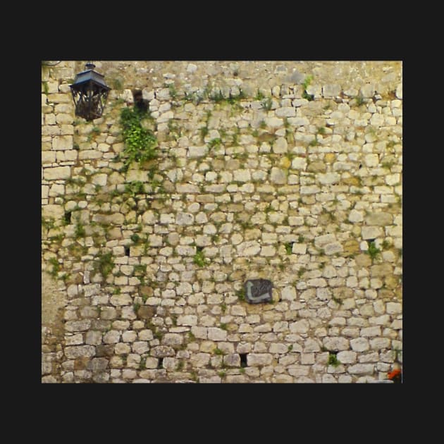 Brick wall in St. Paul de Vence, France by robelf