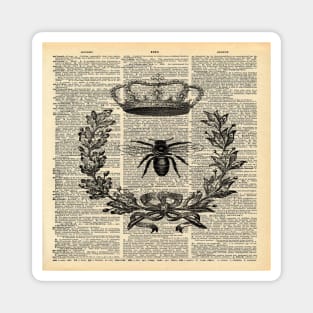 Dark Academia Paris french garden farmhouse beekeeper honey bee queen Magnet