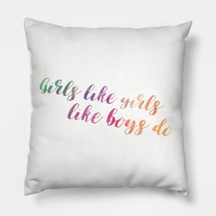 GIRLS LIKE GIRLS (RAINBOW) Pillow