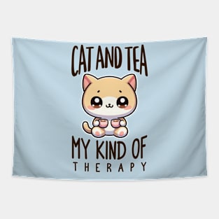 Cats & Tea My Therapy Tapestry