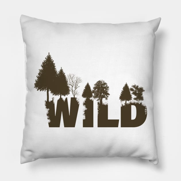 Wild Trees Pillow by SWON Design