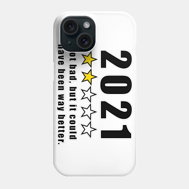 2021 Bad Review Phone Case by Dener Queiroz