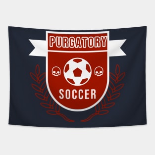 Purgatory Soccer Jersey Tapestry