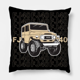 FJ40 Stacked in Tan Pillow